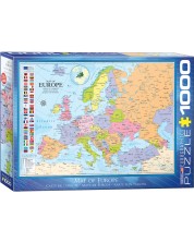 Puzzle Eurographics od 1000 dijelova  – Karta Europe