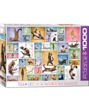 Puzzle Eurographics  od 1000 dijelova - Joga mačke