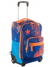 Školski ruksak s kotačima Mitama Dr. Trolley - Let's Go + poklon naljepnice -1