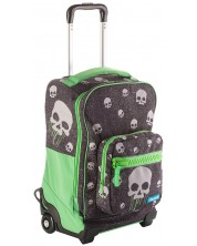 Školski ruksak s kotačima Mitama Dr. Trolley - Teschi + poklon naljepnice -1