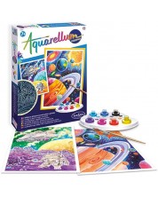 Set za bojenje akvarelom Sentosphere Aquarellum Phospho – Svemir