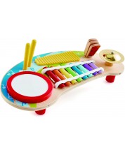 Dječji glazbeni stol Hape - 5 glazbenih instrumenata od drveta -1