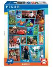 Puzzle Educa od 1000 dijelova - Obitelj Disneya i Pixara