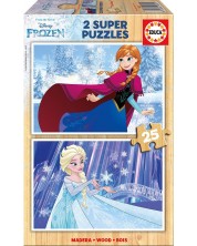 Puzzle Educa od 2 x 25 dijelova - Elsa i Anna, Smrznuto kraljevstvo