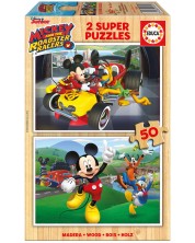 Puzzle Educa od 2 x 50 dijelova - Mickey trkač