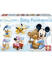 Bebina zagonetka Educa 5 u 1 - Mickey i prijatelji kao mali 