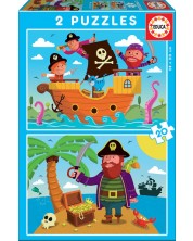 Puzzle Educa od 2 x 20 dijelova - Pirati 