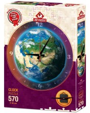 Slagalica-sat Art Puzzle od 570 dijelova - Vrijeme u svijetu -1