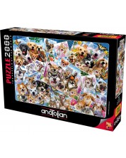 Puzzle Anatolian od 2000 dijelova - Kolaž od selfija životinja