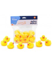 Set igračaka za kupanje Happy World - Pačići, 8 komada -1