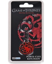 Privjesak za ključeve ABYstyle Television: Game of Thrones - Targaryen (black & red) -1
