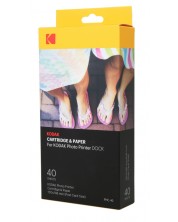 Toner i foto papir Kodak - za foto printer Dock, 40 pack