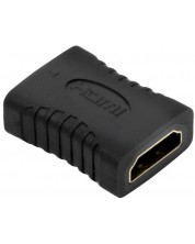 Adapter QED - Connect, HDMI-F/HDMI-F, crni