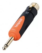 Adapter Bespeco - SLAD500, 6.3 mm/XLR, crno/narančasti -1