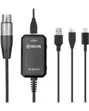 Adapter Boya - BY-BCA70, XLR/Lightning, crni