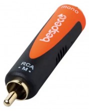 Adapter Bespeco - SLAD205, RCA/3.5 mm, crno/narančasti -1