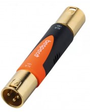 Adapter Bespeco - SLAD520, XLR - XLR, crno/narančasti