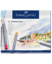 Vodene olovke Faber-Castell Goldfaber Aqua - 48 boja, u metalnoj kutiji -1