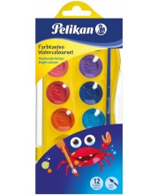 Vodene boje Pelikan Junior - 12 boja, asortiman