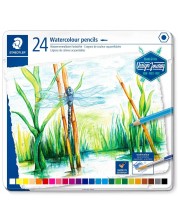 Akvarel olovke Staedtler Design Journey - 24 boje, u metalnoj kutiji