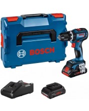 Akumulatorski odvijač Bosch - Professional GSB 18V-90 C, 2 x ProCORE18V 4.0Ah, GAL 18V-40 -1