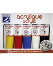Akrilne boje Lefranc & Bourgeois - 5 boja x 120 ml -1