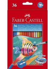 Vodene olovke Faber-Castell - 36 boja, s kistom