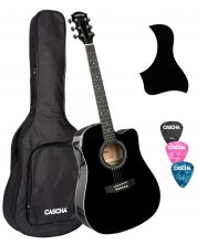 Akustična gitara Cascha - Student Series CGA100-BK, crna -1