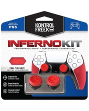 Dodatak KontrolFreek - Inferno Kit, Performance Grips + Performance Thumbsticks, crveni (PS5) -1