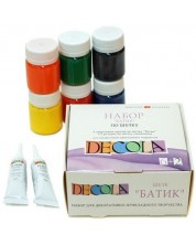 Akrilne boje za batik Nevskaya palette Decola - 6 boja, 40 ml