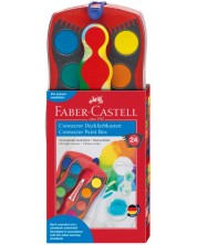 Akvarel boje Faber-Castell Connector - 24 boje, crvena paleta