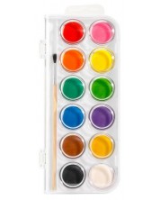 Vodene boje Deli Color Emotion - EC15-12, 12 boja + kist