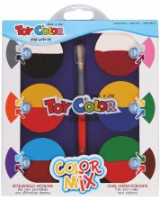 Vodene boje Toy Color - Mix, 6 + 6 boja, Ф57 mm -1