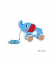 Drvena igračka za povlačenje Andreu Toys - Slon -1