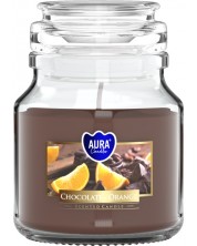 Mirisna svijeća u teglici Bispol Aura - Chocolate-Orange, 120 g -1