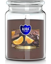 Mirisna svijeća Bispol Aura - Chocolate and Orange, 500 g -1