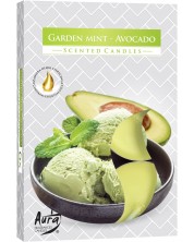 Mirisne svijeće Bispol Aura - Garden Mint-Avocado, 6 komada -1