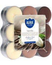 Mirisne čajne svijeće Bispol Aura - Vanilla, 18 komada