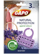 Miris za zaštitu od moljaca Gapo - Natural Protection, 3 komada, lavanda -1