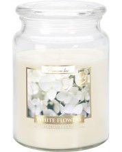 Mirisna svijeća tegla Bispol Aura - Premium line, White flowers, 500 g -1
