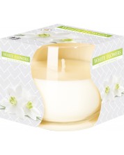 Mirisna svijeća Bispol Aura - Bijelo cvijeće, 130 g -1