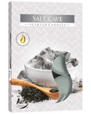 Mirisne čajne svijeće Bispol Aura - Salt Cave, 6 komada