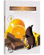 Mirisne svijeće Bispol Aura - Chocolate-Orange, 6 komada