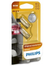 Auto žarulje Philips - 12V, W5W, W2.1X9.5d, 2 komada -1