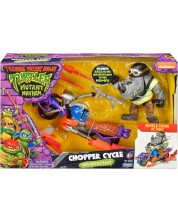 Osnovna akcijska figura TMNT Mutant Mayhem -Teenage Mutant Ninja kornjača Totalni kaos, Chopper Cycle