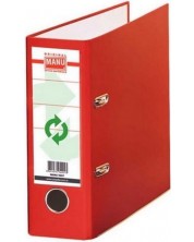 Bankovni registrator Esselte  - А5, 7 cm, zamjenjiva naljepnica, crven
