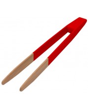 Hvataljka od bambusa s magnetom Pebbly - 24 cm, crvena