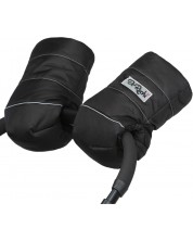 Univerzalne rukavice za kolica s vunom DoRechi - Crne -1