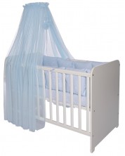 Baldahin za dječji krevet Lorelli - Color Pom Pom, 480 x 160 cm, plavi