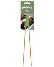 Hvataljka od bambusa Pebbly - 24 cm, zelena -1